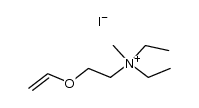 diethyl-methyl-(2-vinyloxy-ethyl)-ammonium, iodide Structure