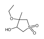 4-ethoxy-4-methyl-1,1-dioxothiolan-3-ol结构式