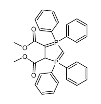 1,1,3,3-Tetraphenyl-4H-1,3-diphosphole-4,5-bis(carboxylic acid methyl) ester结构式