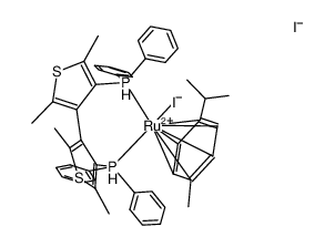 [RUI (-)-TETRAME-BITIOP (P-CYMENE)] Structure