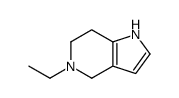 1H-Pyrrolo[3,2-c]pyridine,5-ethyl-4,5,6,7-tetrahydro-(9CI)结构式