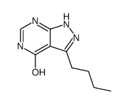 3-butyl-1,5-dihydro-pyrazolo[3,4-d]pyrimidin-4-one结构式
