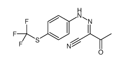 2-oxo-N-[4-(trifluoromethylsulfanyl)anilino]propanimidoyl cyanide Structure