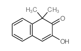 2(1H)-Naphthalenone,3-hydroxy-1,1-dimethyl- structure
