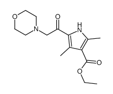 1H-Pyrrole-3-carboxylicacid,2,4-dimethyl-5-(4-morpholinylacetyl)-,ethylester(9CI)结构式