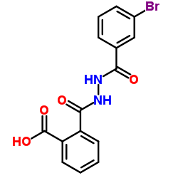 2-{[2-(3-Bromobenzoyl)hydrazino]carbonyl}benzoic acid Structure