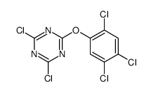 2,4-dichloro-6-(2,4,5-trichlorophenoxy)-1,3,5-triazine结构式