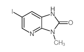 1,3-二氢-6-碘-3-甲基-2H-咪唑并[4,5-b]吡啶-2-酮结构式