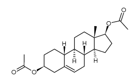 3β,17β-diacetoxy-19-norandrost-5-ene结构式