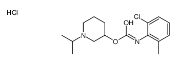 (1-propan-2-ylpiperidin-1-ium-3-yl) N-(2-chloro-6-methylphenyl)carbamate,chloride结构式