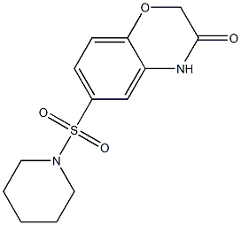 1-(3-oxo-3,4-dihydro-2H-benzo[1,4]oxazine-6-sulfonyl)-piperidine结构式
