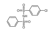 N-(benzenesulfonyl)-4-chlorobenzenesulfonamide结构式