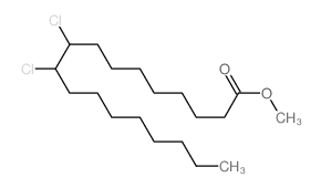 Octadecanoic acid, 9,10-dichloro-, methyl ester Structure
