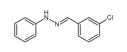 1-(3-chlorobenzylidene)-2-phenylhydrazine结构式