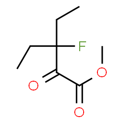 Pentanoic acid,3-ethyl-3-fluoro-2-oxo-,methyl ester结构式