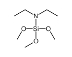N-ethyl-N-trimethoxysilylethanamine Structure