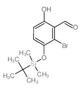 2-Bromo-3-{[tert-butyl(dimethyl)silyl]oxy}-6-hydroxybenzenecarbaldehyde picture