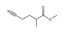 4-carbomethoxypentanenitrile结构式