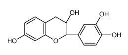(2S,3R)-2-(3,4-dihydroxyphenyl)-3,4-dihydro-2H-chromene-3,7-diol Structure