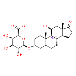 5alpha-Androstan-3alpha,11beta-diol-17-one 3-glucosiduronate结构式