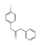 2-Propanone,1-(4-chlorophenyl)-3-phenyl-结构式