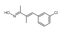 4-(3-chlorophenyl)-3-methylbut-3-en-2-one oxime Structure