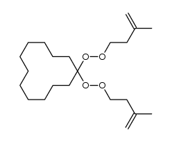 1,1'-cyclododecylidenebis[(3-methyl-3-butenyl)peroxide] Structure
