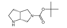 (3aR,6aR)-六氢吡咯并[3,4-b]吡咯-5(1H)-羧酸叔丁酯结构式