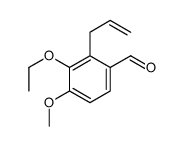 Benzaldehyde, 3-ethoxy-4-methoxy-2-(2-propenyl)- (9CI) structure