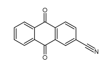 9,10-dioxo-9,10-dihydroanthracene-2-carbonitrile结构式
