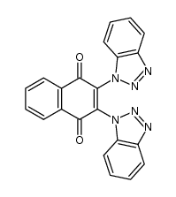 2,3-bis(benzotriazol-1-yl)-1,4-naphthoquinone Structure