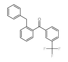 (2-benzylphenyl)-[3-(trifluoromethyl)phenyl]methanone结构式