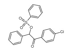 2-(4-chlorophenyl)-2-oxo-1-phenylethyl benzenesulfonate结构式