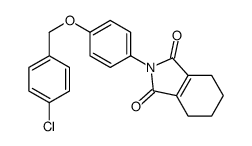 2-[4-[(4-chlorophenyl)methoxy]phenyl]-4,5,6,7-tetrahydroisoindole-1,3-dione Structure