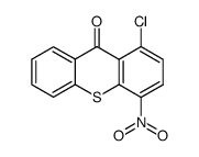 1-chloro-4-nitrothioxanthenone结构式