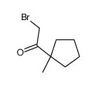 2-bromo-1-(1-methylcyclopentyl)ethanone结构式