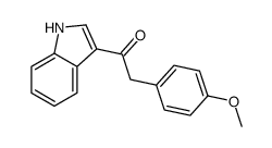 1-(1H-indol-3-yl)-2-(4-methoxyphenyl)ethanone结构式