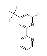 4-氯-2-吡啶-2-基-6-三氟甲基-嘧啶结构式