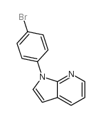 1-(4-溴苯基)-1H-吡咯并[2,3-b]吡啶结构式