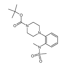 tert-butyl 4-{2-[methyl(methylsulfonyl)amino]phenyl}piperazine-carboxylate Structure