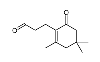 3,5,5-trimethyl-2-(3-oxobutyl)cyclohex-2-en-1-one Structure