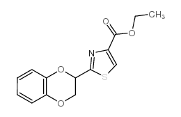 2-(2,3-二氢-1,4-苯并二噁因-2-基)-1,3-噻唑-4-羧酸乙酯结构式