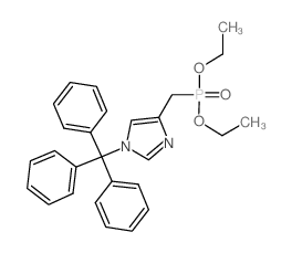 (1-三苯甲基-1H-咪唑-4-基)甲基膦酸二乙酯图片