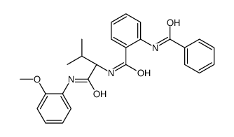 2-benzamido-N-[(2S)-1-(2-methoxyanilino)-3-methyl-1-oxobutan-2-yl]benzamide结构式