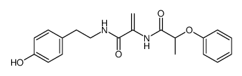 N-[2-(4-hydroxyphenyl)ethyl]-2-(2-phenoxypropionylamino)acrylamide Structure
