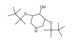 (3R,5R)-3,5-bis[[tert-butyl(dimethyl)silyl]oxy]piperidin-4-ol结构式