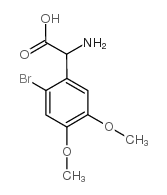 AMINO(2-BROMO-4,5-DIMETHOXYPHENYL)ACETIC ACID结构式