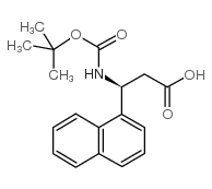 Boc-(S)-3-Amino-3-(1-naphthyl)-propionic acid structure