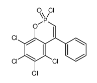 2,5,6,7,8-pentachloro-4-phenyl-1,2λ5-benzoxaphosphinine 2-oxide Structure