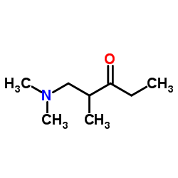 1-(Dimethylamino)-2-methylpentan-3-one structure